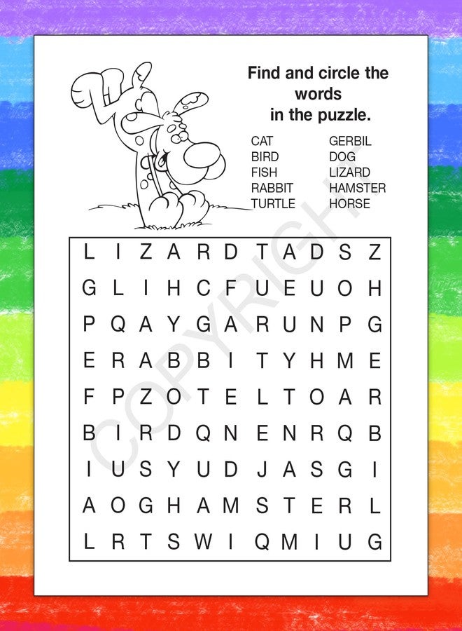 ZOCO - Healthy Pets Coloring & Activity Books (50 Bulk Pack, Without Crayons) - Pet Care Education with Fun Games & Activities - Veterinarian Handout for Kids - Image 5